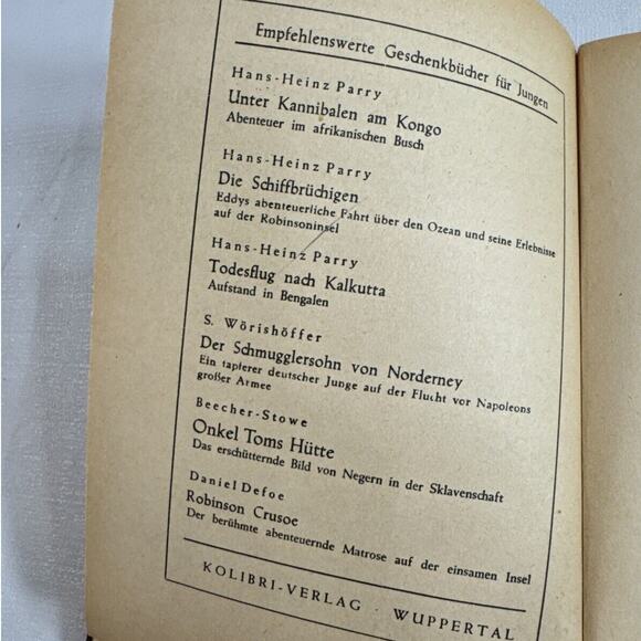 Robinson Crusoe Daniel Defoe Vintage Mid-20th century German/Deutsch edition - Picture 9 of 15